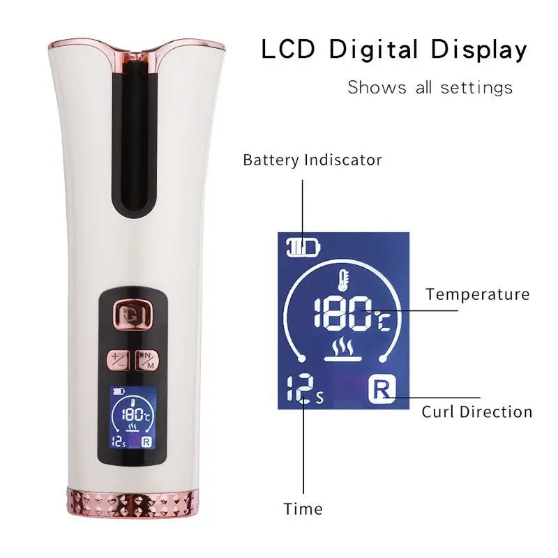 Automatic Curling Iron/Cordless Hair Curler